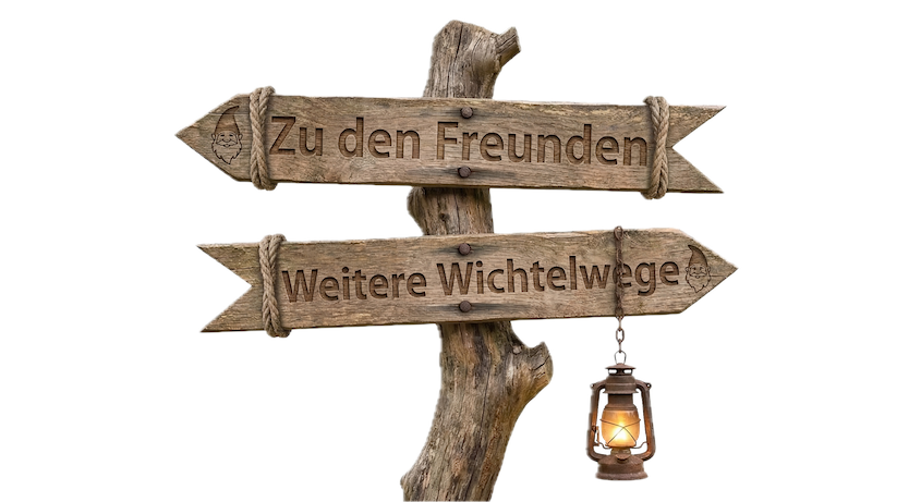 Wegweiser zu anderen Wichtelwegen
